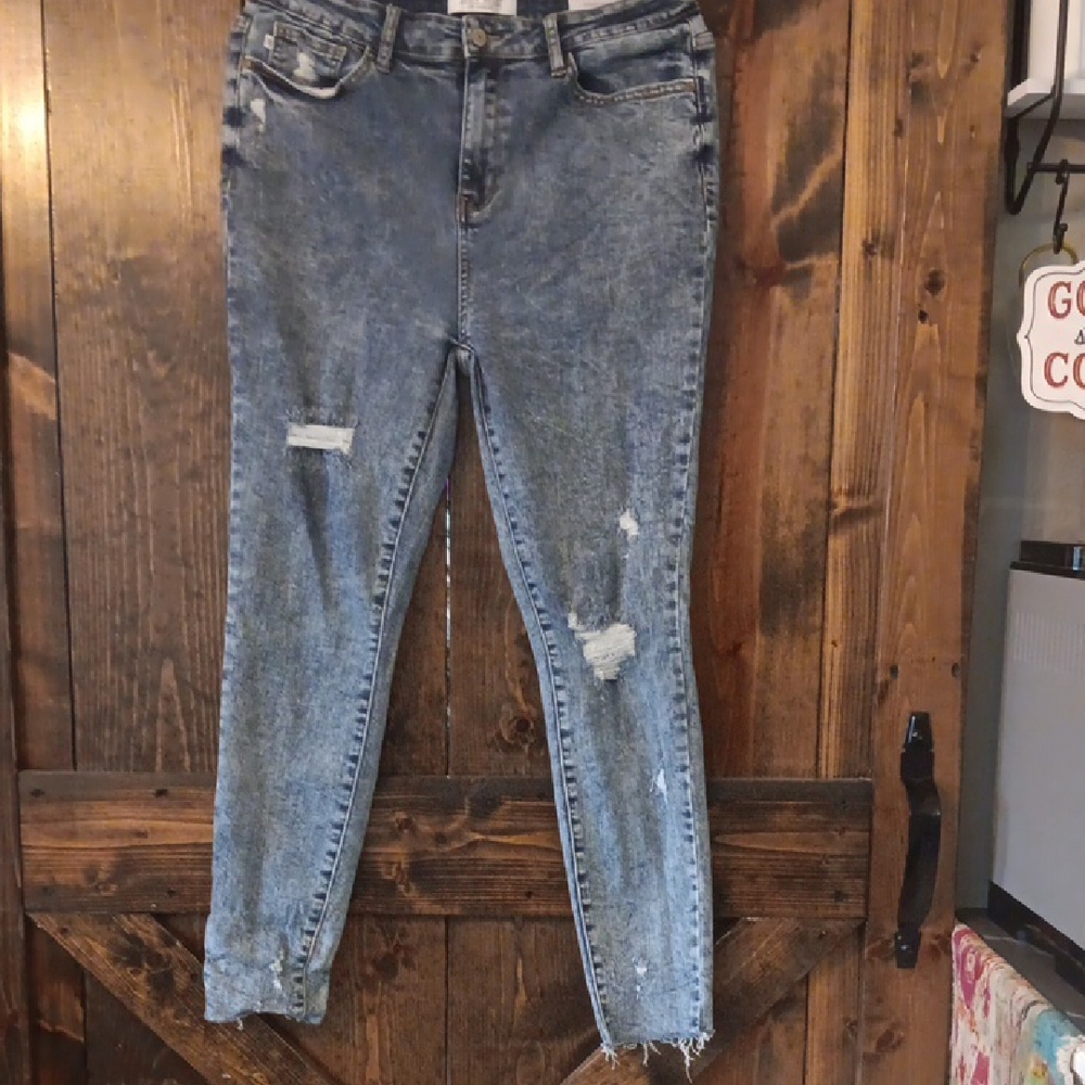 Distressed Blue Women's Jeans